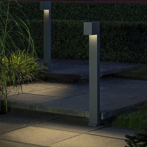 Moderne staande buitenlamp Cremona 100 cm antraciet