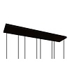 Moderne hanglamp Quinto 8-lichts zwart