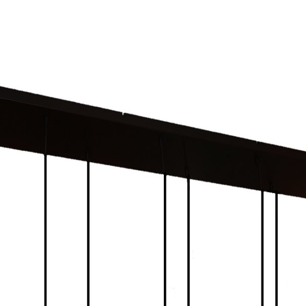 Moderne hanglamp Quinto 8-lichts zwart