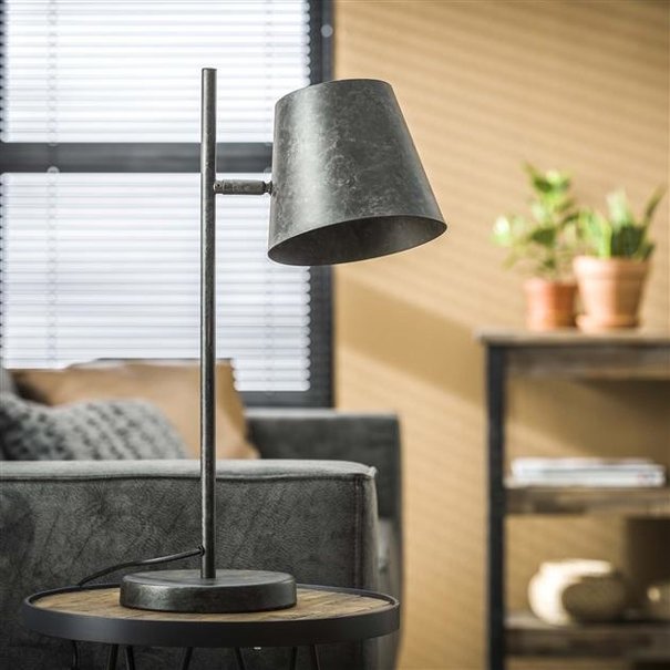 BelaLuz Industriële verstelbare tafellamp Ronja charcoal