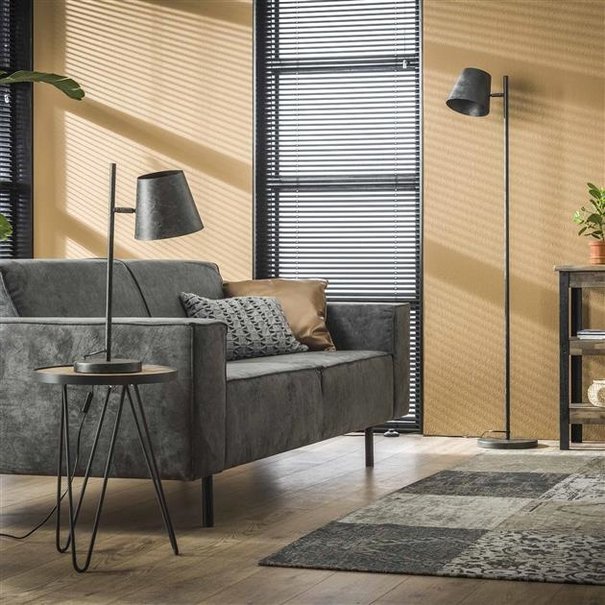 BelaLuz Industriële verstelbare vloerlamp Ronja charcoal
