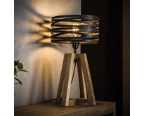 Landelijke - Tafellamp - Bruin - 30 cm - Morgan