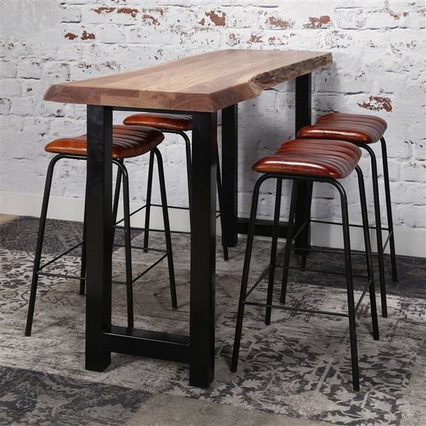 BelaLuz Bartafel boomstam Billy 150 cm massief acaciahout