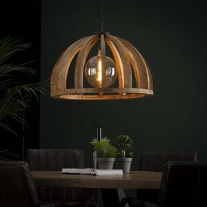 BelaLuz Landelijke hanglamp Fay Ø 60 cm bruin