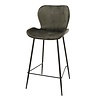BelaLuz Moderne barstoel Ranomi antraciet velvet velours