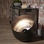 BelaLuz Modern industriële vloerlamp Zenzi XL Ø50 cm zwart nikkel