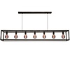 Freelight Moderne hanglamp Esteso 7-lichts zwart