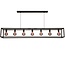 Freelight Moderne - Hanglamp - Zwart - 7 lichts - Esteso