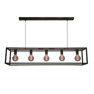 Hanglamp Esteso 5-lichts Zwart