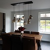 Moderne hanglamp Quinto 8-lichts zwart