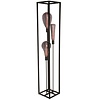 Freelight Moderne Industriële vloerlamp Palco 3-lichts zwart
