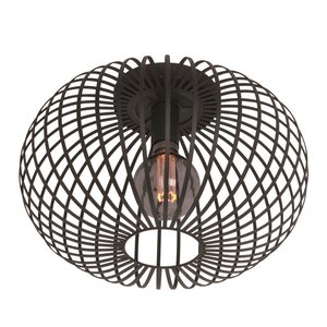 Freelight Moderne plafondlamp Aglio Ø40 cm zwart