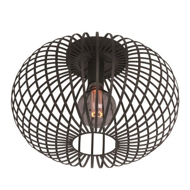 Freelight Moderne - Plafondlamp - Zwart - 40 cm - Aglio