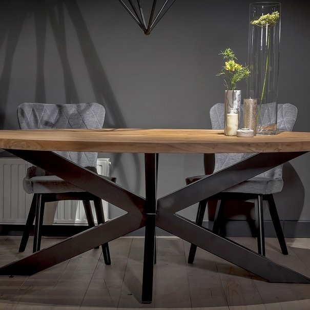 UrbanSofa Eetkamertafel - met spinnenpoot - 200cm - Romy