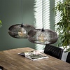 BelaLuz Modern Industriële hanglamp Vince 2-lichts brons met koperen las