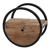 BelaLuz Landelijk wandschap Tampa rond Ø40 cm hardhout
