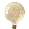 Calex Lichtbron Calex E27 LED 3,8W Ø12,5 cm bol Filament Amber Dimbaar