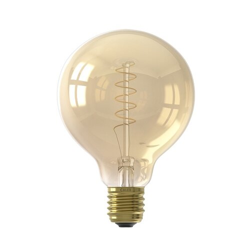 Lichtbron Calex E27 LED 3,8W Ø9,5 cm bol Filament Amber Dimbaar