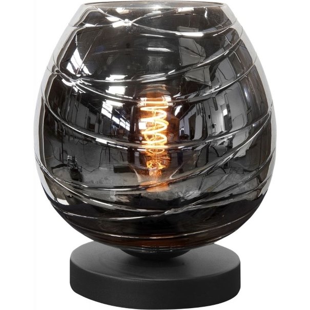 Highlight Moderne tafellamp Fantasy zwart glas