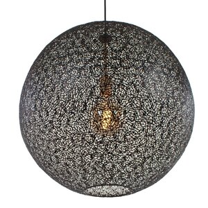 Freelight Oosterse hanglamp Oronero Ø40 cm zwart goud