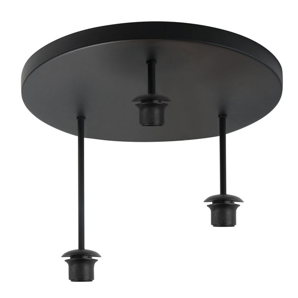 Highlight Moderne plafondlamp Fantasy 3-lichts zwart