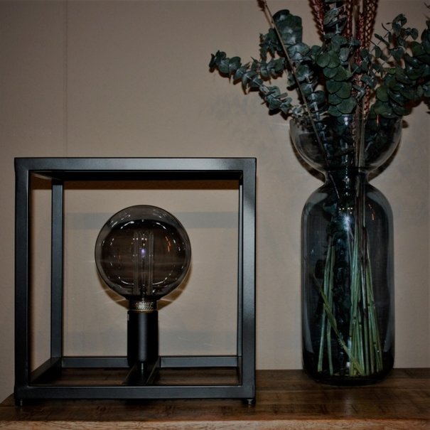 Freelight Moderne tafellamp Palco Ø28 cm zwart