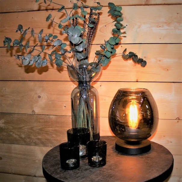Highlight Moderne tafellamp Fantasy zwart glas