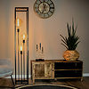 Freelight Moderne Industriële vloerlamp Palco 3-lichts zwart