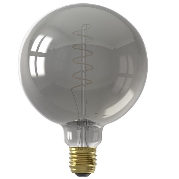 Calex Lichtbron Calex E27 LED Dimbaar 4W Ø12,5 cm Bol Filament titanium