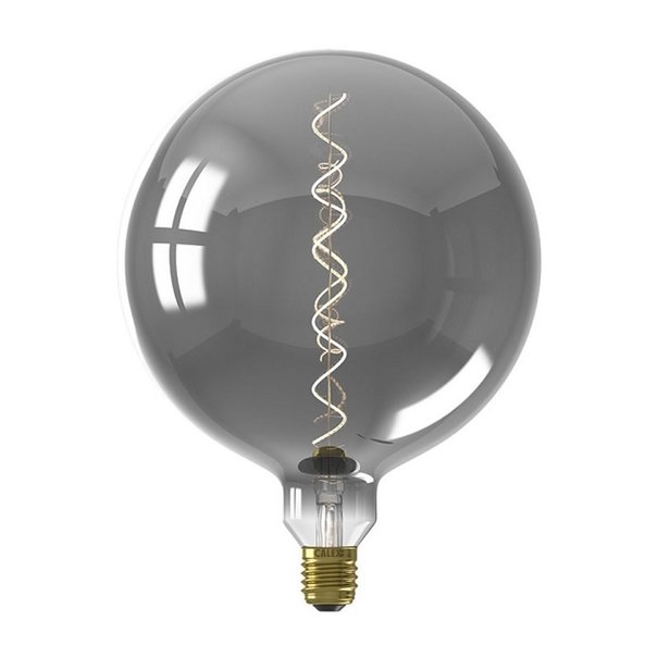 Calex Lichtbron Calex E27 LED 5W Ø20 cm bol Filament titanium Dimbaar