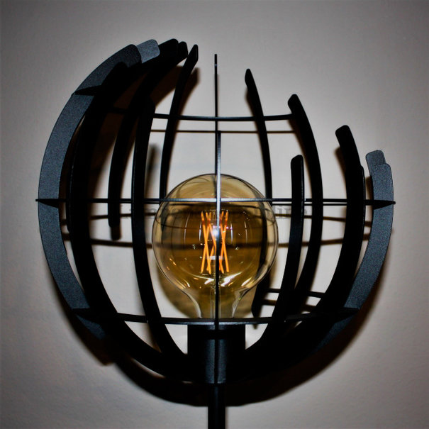 Ztahl Modern Industriële vloerlamp Terra 175 cm zwart