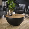 BelaLuz Landelijk Industriële Mars Ø90 cm salontafel hardhout