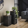 BelaLuz Landelijke bloementafel Mars 50 cm robuust hardhout