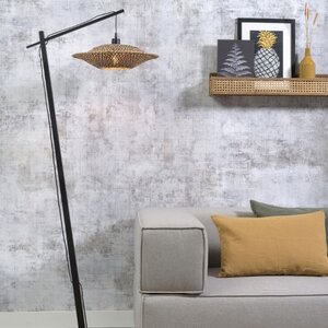 GOOD & MOJO Landelijke vloerlamp Bali small naturel bamboe