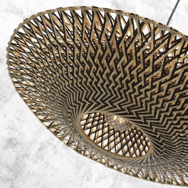 GOOD & MOJO Landelijke vloerlamp Bali small naturel bamboe