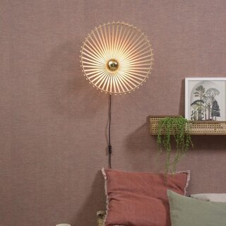 Wandlamp Bromo asymmetrisch Ø50 cm Naturel