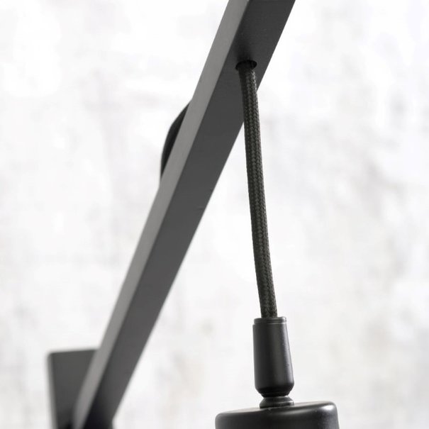 GOOD & MOJO Landelijke plafondlamp Bali Ø64 cm zwart naturel bamboe