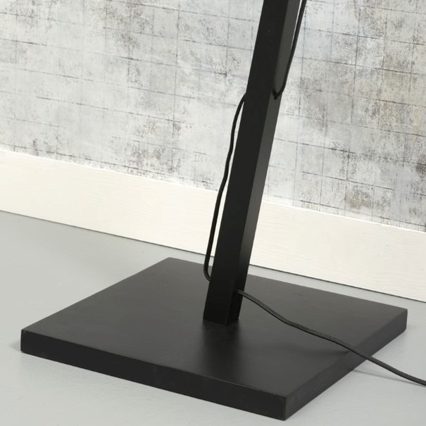 GOOD & MOJO Landelijke plafondlamp Bali Ø64 cm zwart naturel bamboe