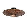 GOOD & MOJO Landelijke plafondlamp Bali Ø60 cm zwart naturel bamboe