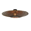 GOOD & MOJO Landelijke plafondlamp Bali Ø87 cm zwart naturel bamboe