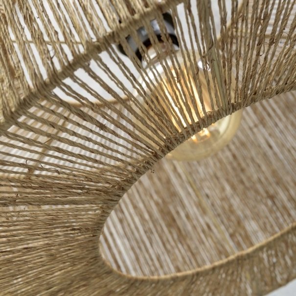 GOOD & MOJO Landelijke plafondlamp Iquazu Ø50 cm naturel bamboe