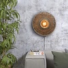 GOOD & MOJO Landelijke wandlamp Bali Ø44 cm zwart naturel bamboe