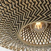 GOOD & MOJO Landelijke wandlamp Bali Ø87 cm zwart naturel bamboe