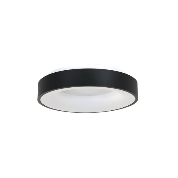 Steinhauer Moderne plafondlamp Ringlede Ø38 cm zwart