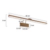 Steinhauer Klassieke wandlamp Litho 60 cm brons