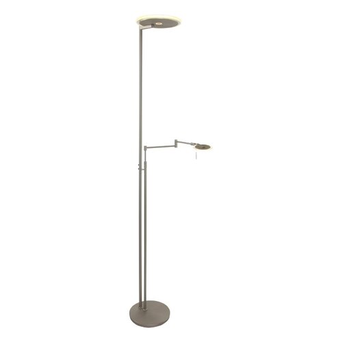Moderne vloerlamp Turound Uplighter staal