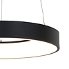 Steinhauer Moderne hanglamp Ringlede Ø48cm zwart