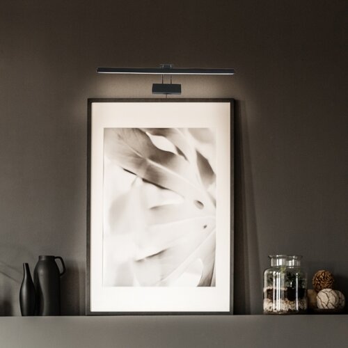 Moderne wandlamp Litho 60 cm zwart