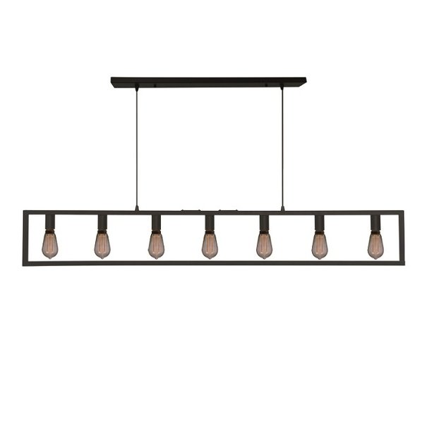 Freelight Moderne - Hanglamp - Zwart - 7 lichts - Distesa