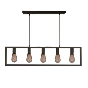 Freelight Moderne hanglamp Distesa 5-lichts zwart